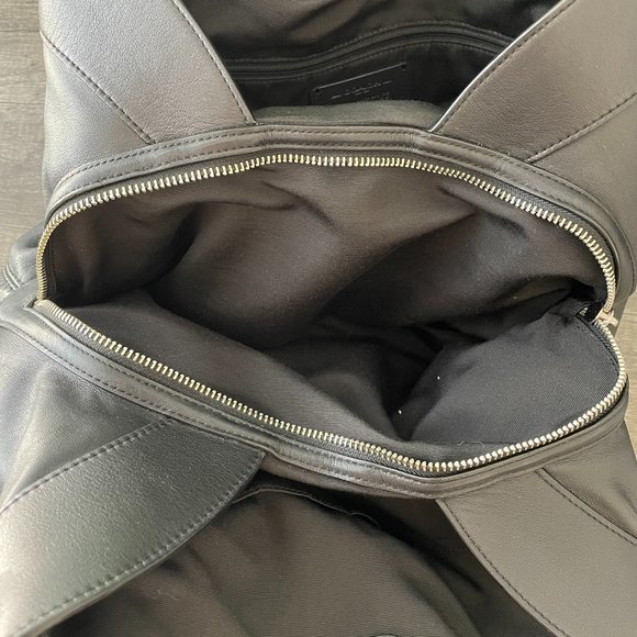 COACH logo shoulder bag "Lexy" style black/gray AUTHENTIC - Picture 6 of 8